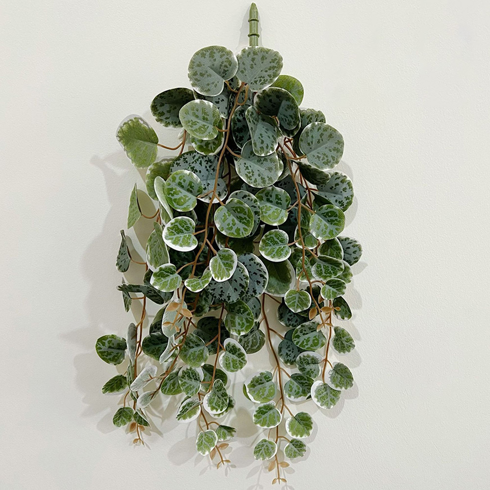 Snake Plant - 49 ซม.ประดิษฐ์พืช Vines ปลอมแขวนใบยูคาลิปตัสพลาสติกใบแขวนผนังหวายสําหรับงานแต่งงาน Home Garden