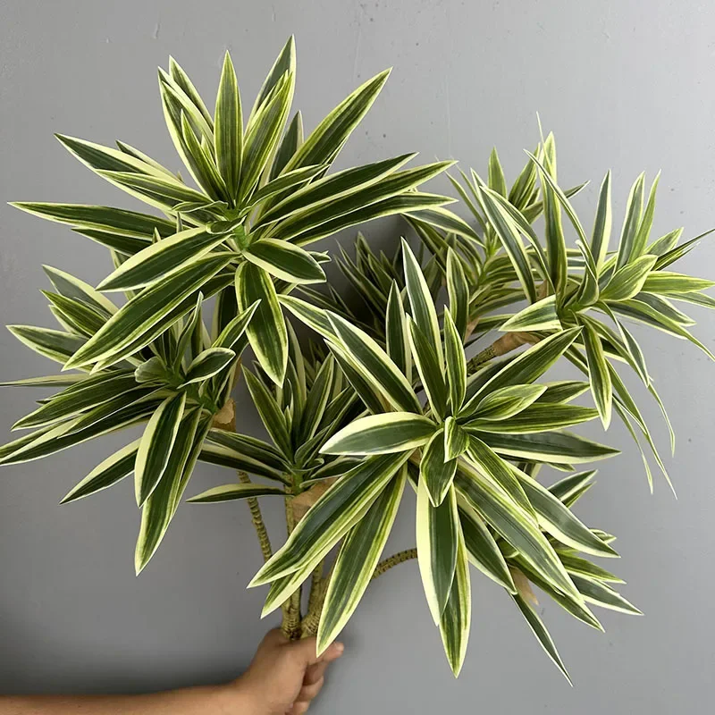 Snake Plant - พืชสีเขียวประดิษฐ์ Tropical Lily ไม้ไผ่ดอกไม้งานแต่งงาน Decor จําลองบราซิลไม้
