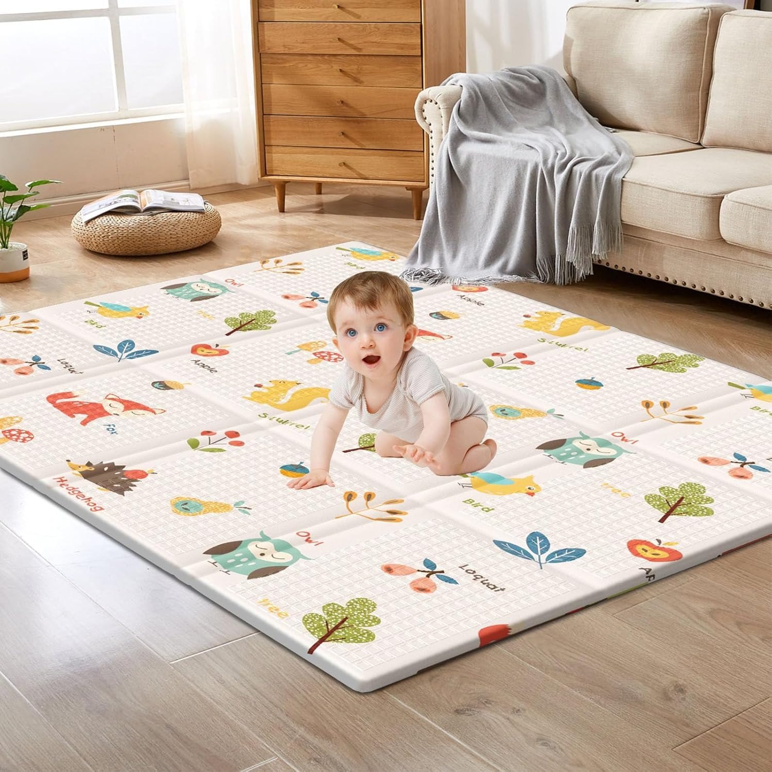 Repotting Mat - พับเสื่อเล่นเด็กเด็กสองด้านรูปแบบป้องกันลื่นกิจกรรมพรมเด็กการศึกษากิจกรรม Mat