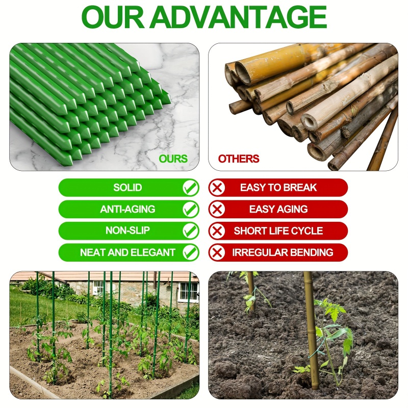 เสาสวนอเนกประสงค์20ชิ้น-รองรับ - Plant Support Stake บทวิจารณ์และราคา