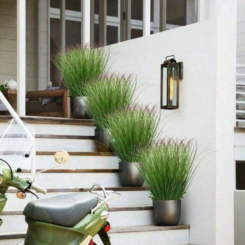 12 ชิ้นประดิษฐ์หัวหอมหญ้าปลอม  - Snake Plant บทวิจารณ์และราคา